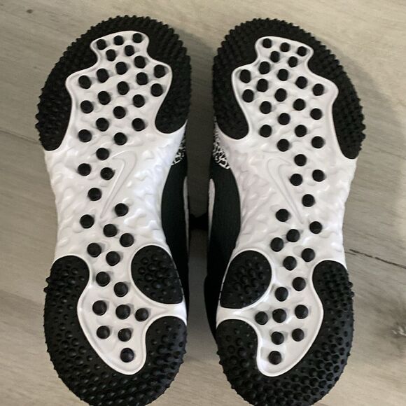 NEW-Nike-Alpha Huarache Elite 4 FastpitchTurf Shoes Black & White-womens Size 11 - Picture 13 of 16